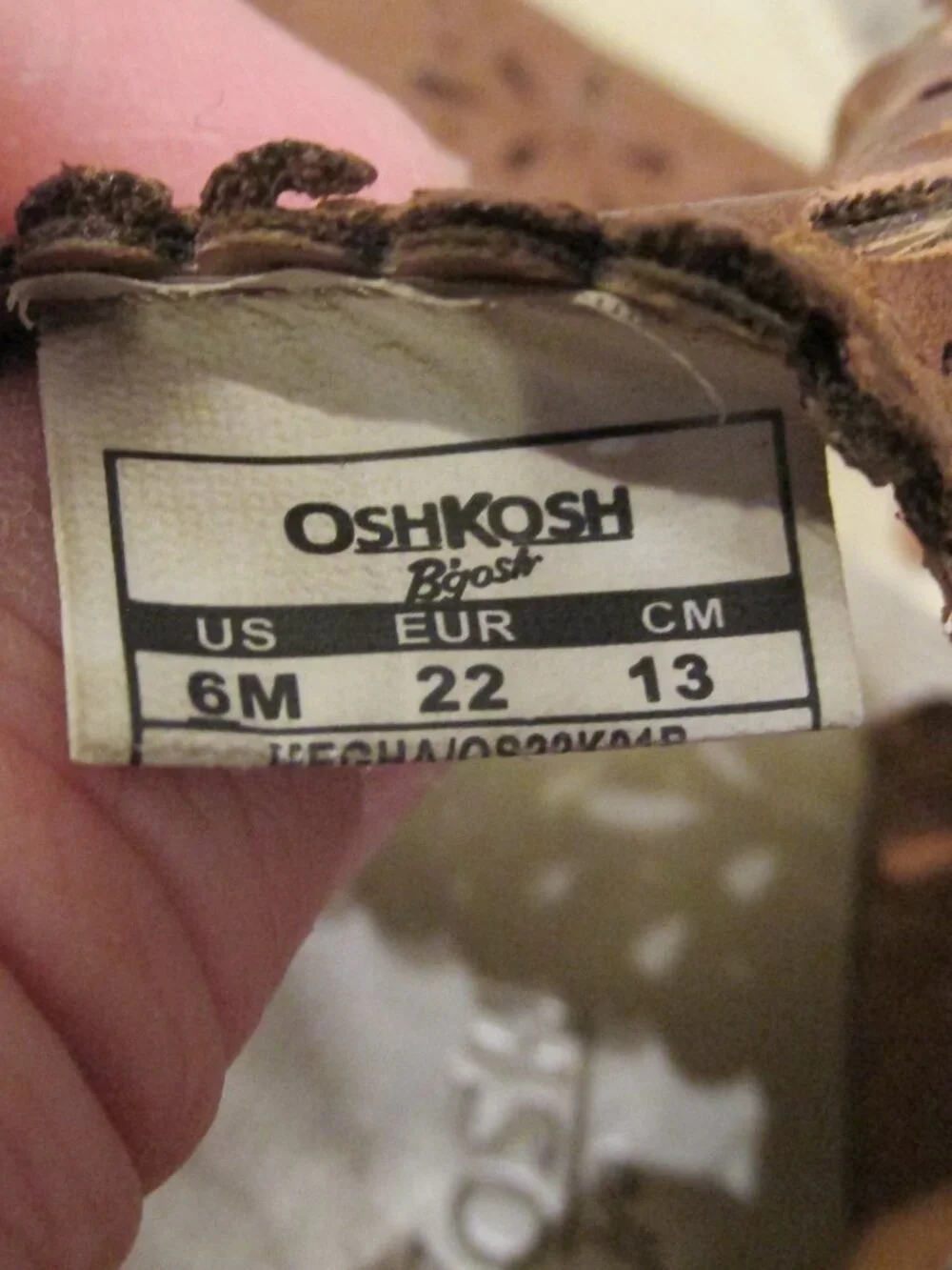 Osh Kosh Slip On Sandals Toddler Girls Size 6M Brown Open Toe‎ Summer Church